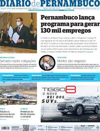 Capa do jornal Diario de Pernambuco 23/09/2021