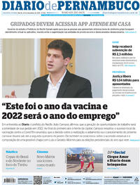Capa do jornal Diario de Pernambuco 23/12/2021