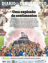 Capa do jornal Diario de Pernambuco 24/05/2021