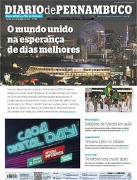 Capa do jornal Diario de Pernambuco 24/07/2021