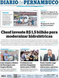 Capa do jornal Diario de Pernambuco 24/11/2021