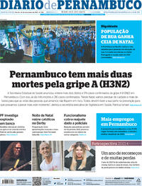 Capa do jornal Diario de Pernambuco 24/12/2021