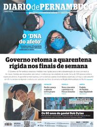 Capa do jornal Diario de Pernambuco 25/05/2021