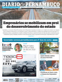 Capa do jornal Diario de Pernambuco 25/09/2021