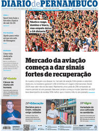 Capa do jornal Diario de Pernambuco 25/10/2021