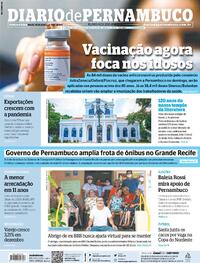 Capa do jornal Diario de Pernambuco 26/01/2021