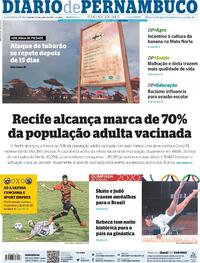 Capa do jornal Diario de Pernambuco 26/07/2021