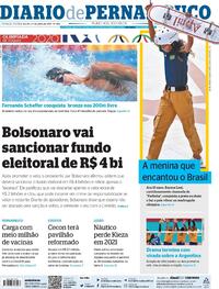 Capa do jornal Diario de Pernambuco 27/07/2021