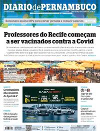 Capa do jornal Diario de Pernambuco 28/04/2021