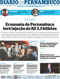 Capa do jornal Diario de Pernambuco 28/10/2021