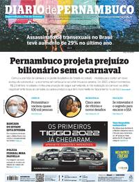 Capa do jornal Diario de Pernambuco 30/01/2021