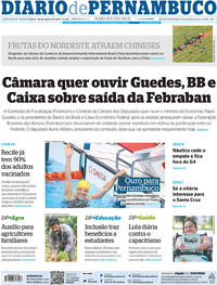 Capa do jornal Diario de Pernambuco 30/08/2021
