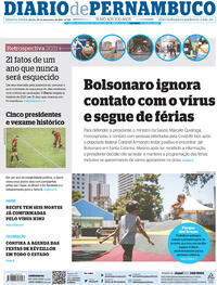 Capa do jornal Diario de Pernambuco 30/12/2021