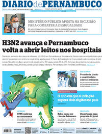 Capa do jornal Diario de Pernambuco 31/12/2021