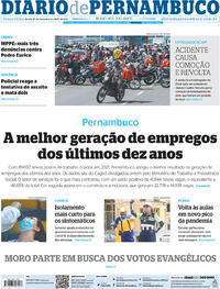 Capa do jornal Diario de Pernambuco 01/02/2022