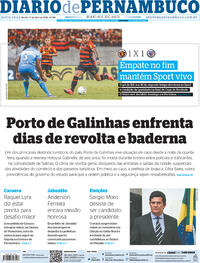 Capa do jornal Diario de Pernambuco 01/04/2022