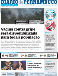 Capa do jornal Diario de Pernambuco 02/07/2022