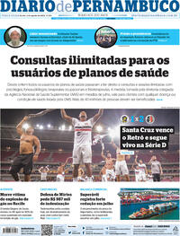 Capa do jornal Diario de Pernambuco 02/08/2022