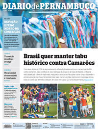 Capa do jornal Diario de Pernambuco 02/12/2022