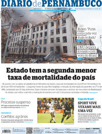 Capa do jornal Diario de Pernambuco 03/03/2022