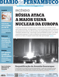 Capa do jornal Diario de Pernambuco 04/03/2022