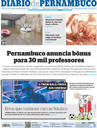 Capa do jornal Diario de Pernambuco 04/08/2022