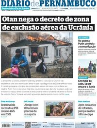 Capa do jornal Diario de Pernambuco 05/03/2022