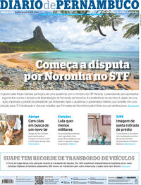 Capa do jornal Diario de Pernambuco 05/04/2022