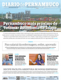 Capa do jornal Diario de Pernambuco 05/05/2022