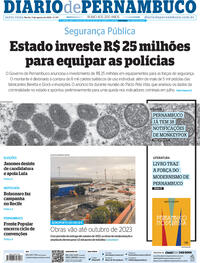 Capa do jornal Diario de Pernambuco 05/08/2022