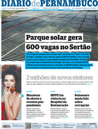 Capa do jornal Diario de Pernambuco 06/05/2022