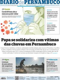 Capa do jornal Diario de Pernambuco 06/06/2022