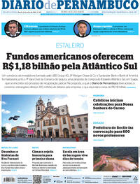 Capa do jornal Diario de Pernambuco 06/07/2022