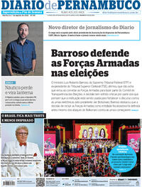 Capa do jornal Diario de Pernambuco 06/08/2022