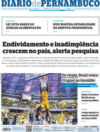 Capa do jornal Diario de Pernambuco 06/09/2022