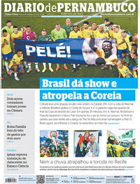 Capa do jornal Diario de Pernambuco 06/12/2022
