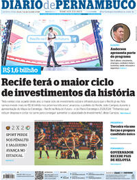 Capa do jornal Diario de Pernambuco 07/04/2022