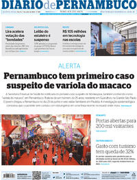 Capa do jornal Diario de Pernambuco 07/07/2022