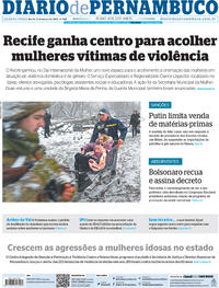 Capa do jornal Diario de Pernambuco 09/03/2022