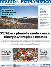 Capa do jornal Diario de Pernambuco 09/06/2022