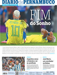 Capa do jornal Diario de Pernambuco 10/12/2022