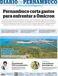Capa do jornal Diario de Pernambuco 11/02/2022