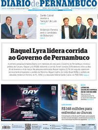 Capa do jornal Diario de Pernambuco 11/03/2022