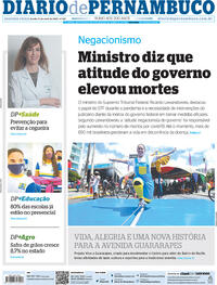 Capa do jornal Diario de Pernambuco 11/04/2022