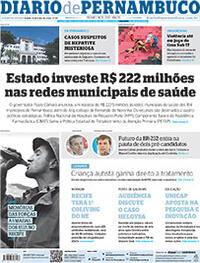 Capa do jornal Diario de Pernambuco 11/05/2022