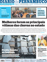 Capa do jornal Diario de Pernambuco 11/06/2022