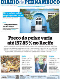 Capa do jornal Diario de Pernambuco 12/04/2022