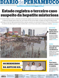 Capa do jornal Diario de Pernambuco 12/05/2022