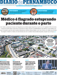 Capa do jornal Diario de Pernambuco 12/07/2022