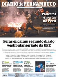 Capa do jornal Diario de Pernambuco 12/12/2022